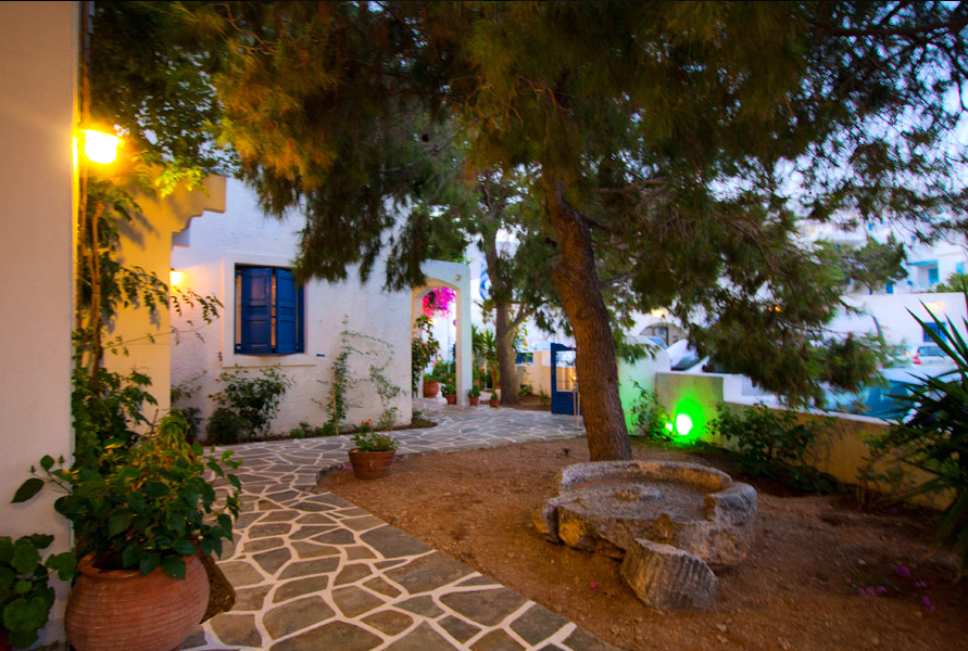 Haven på hotel Vigla på Kyklade øen Amorgos