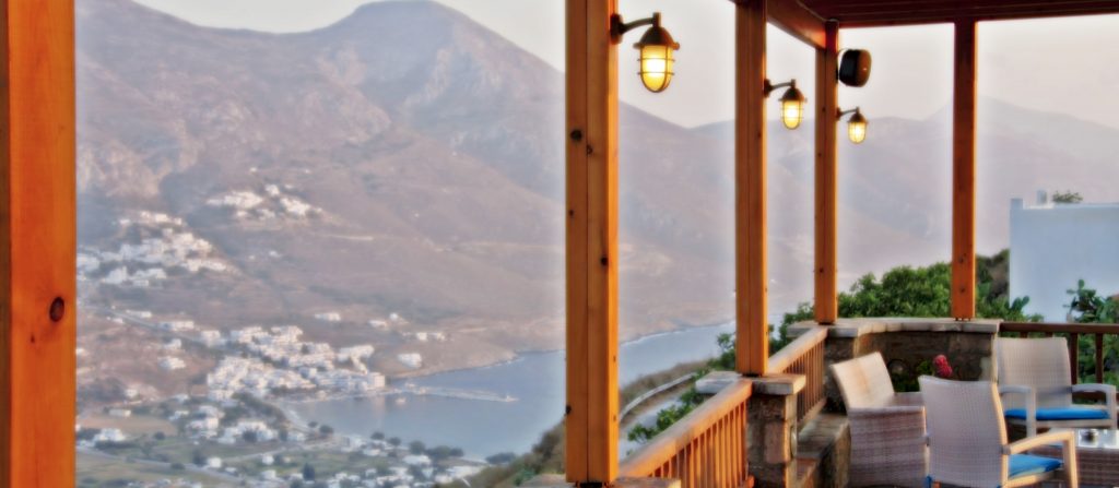 Udsigten fra Hotel Vigla på Amorgos