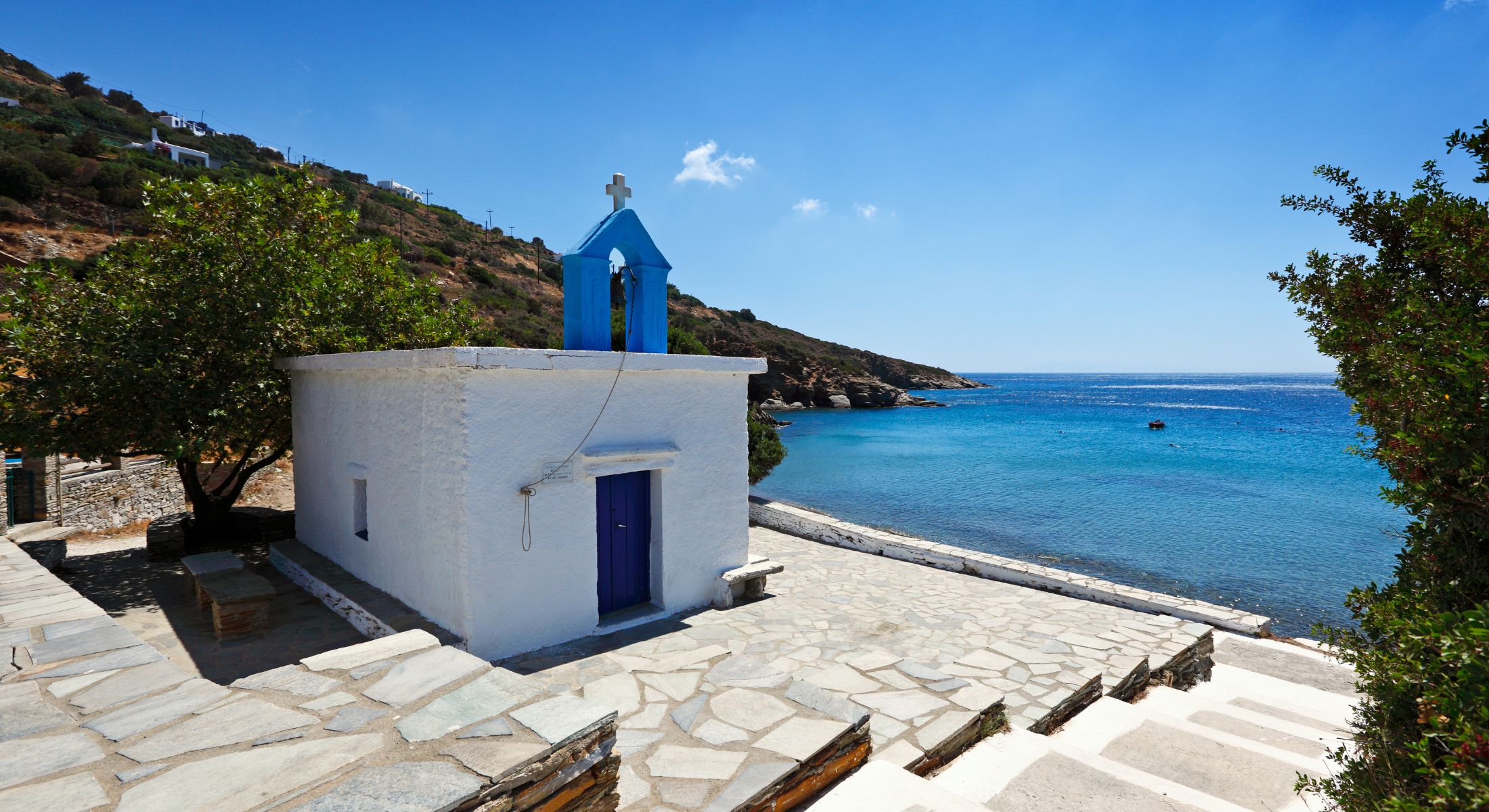 Andros strand og natur